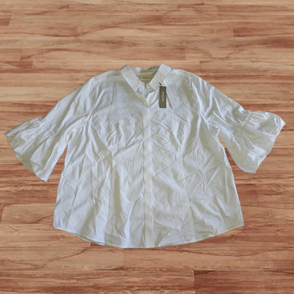White Button-Up Blouse